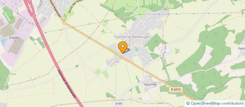 localisation de l'entreprise DFL TRANSPORTS  FONTAINE-BELLENGER