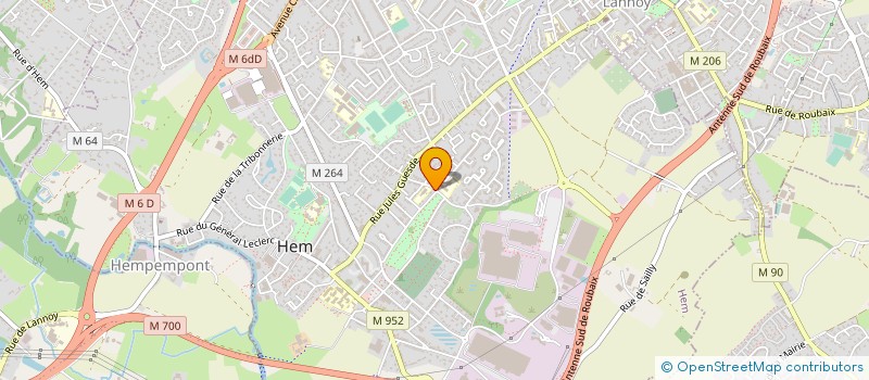 localisation de l'entreprise DFLT BATIMENT  HEM