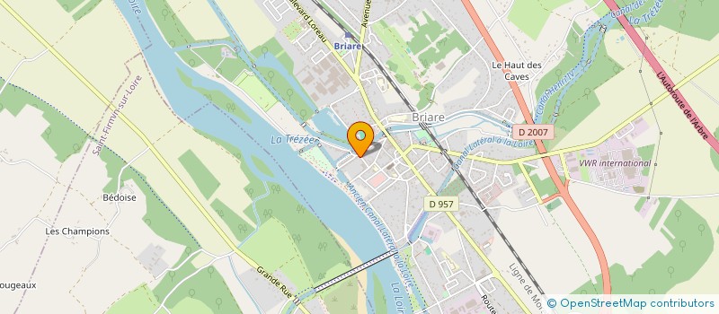 localisation de l'entreprise DFM à BRIARE