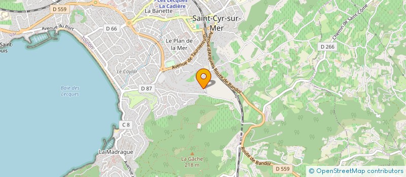 localisation de l'entreprise DFM à SAINT-CYR-SUR-MER