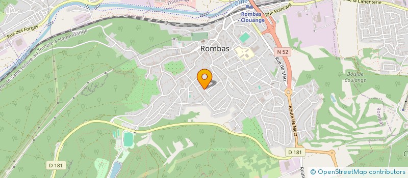 localisation de l'entreprise DFM  ROMBAS