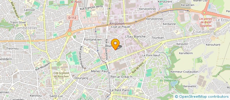 localisation de l'entreprise DFM ELECTRICITE à BREST