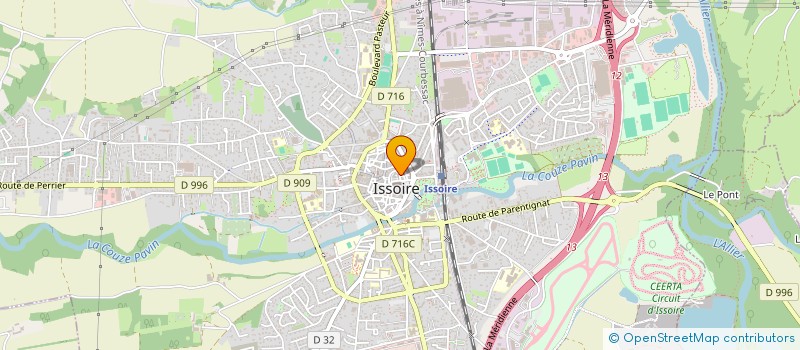 localisation de l'entreprise DFMJ  ISSOIRE