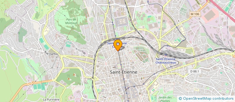 localisation de l'entreprise DFP à SAINT-ETIENNE
