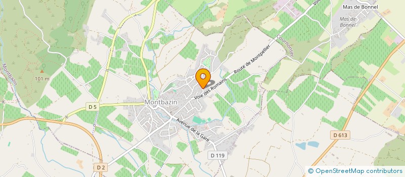 localisation de l'entreprise DFP DESIGN TECH  MONTBAZIN