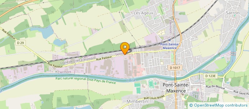 localisation de l'entreprise DFP FRANCE à PONT STE MAXENCE