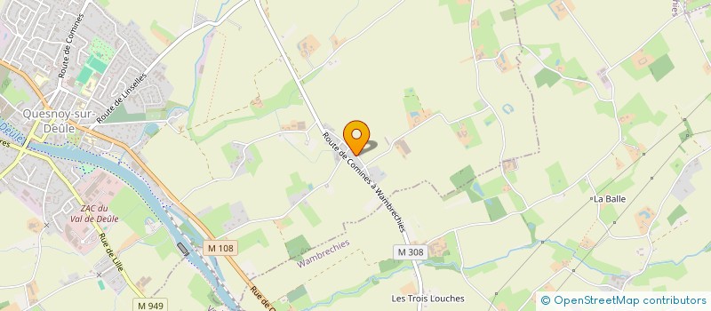 localisation de l'entreprise DFPJ CREATION à QUESNOY-SUR-DEULE