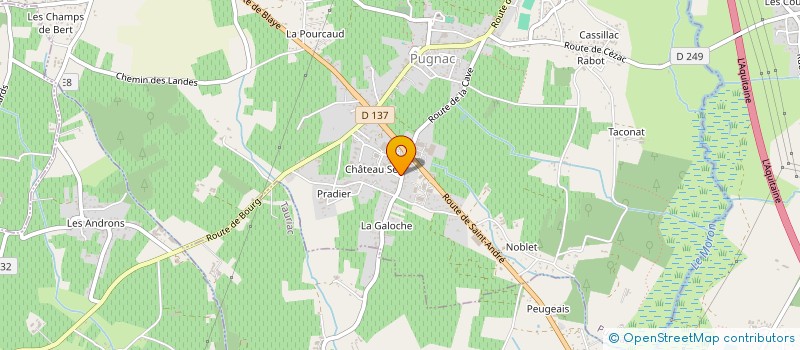 localisation de l'entreprise DFR à PUGNAC