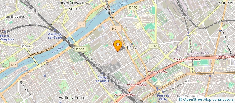 localisation de l'entreprise DFRANCO à CLICHY