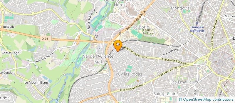 localisation de l'entreprise DFRP à LIMOGES