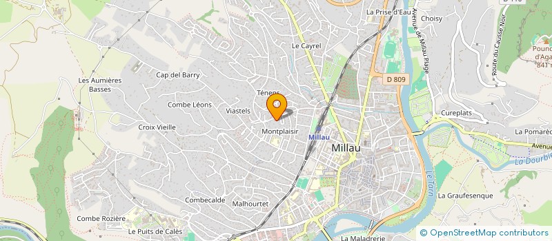 localisation de l'entreprise DFS  MILLAU