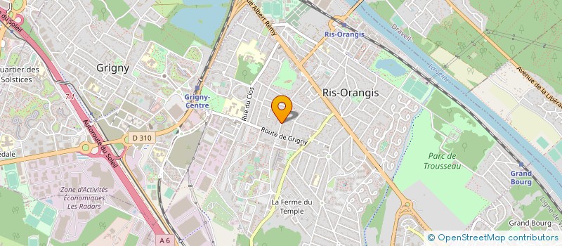 localisation de l'entreprise DFS TRANSPORTS à RIS-ORANGIS