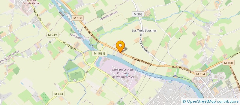 localisation de l'entreprise DFT  WAMBRECHIES