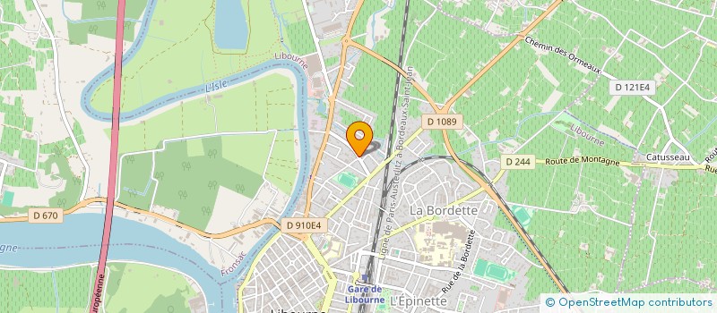 localisation de l'entreprise DFT VINS  LIBOURNE