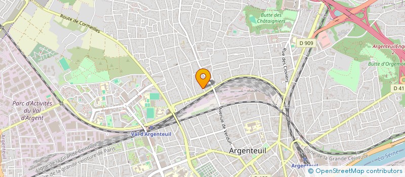 localisation de l'entreprise DFUZE  ARGENTEUIL