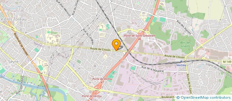 localisation de l'entreprise DFV à LA CHAPELLE-SUR-ERDRE