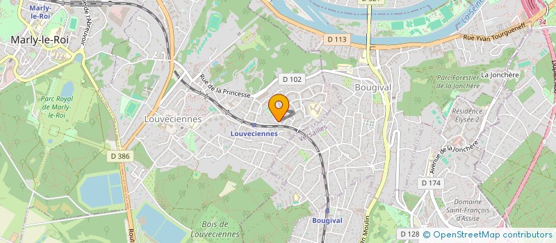 localisation de l'entreprise DFV MANAGEMENT  LOUVECIENNES