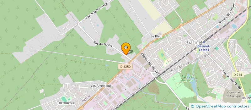 localisation de l'entreprise DFX IMMO à PESSAC