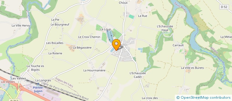 localisation de l'entreprise DG 2  JUGON-LES-LACS