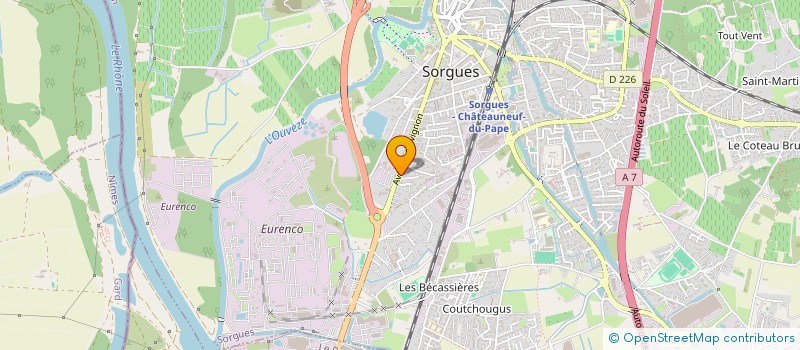 localisation de l'entreprise DG  SORGUES