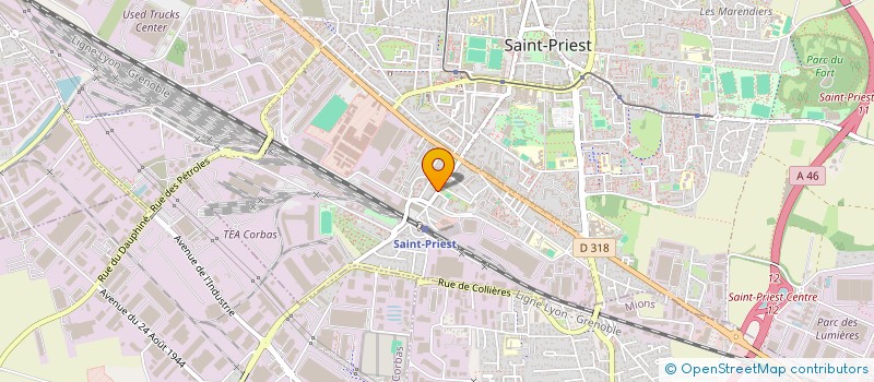 localisation de l'entreprise DG  SAINT-PRIEST