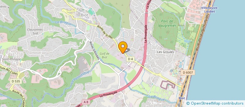 localisation de l'entreprise DG  BIOT