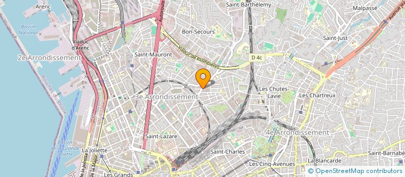 localisation de l'entreprise DG ARCHITECTURE CONCEPT  MARSEILLE
