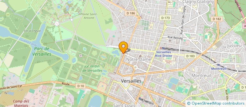localisation de l'entreprise DG & ASSOCIES à VERSAILLES
