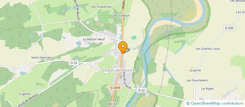 localisation de l'entreprise DG AUTO 03  CHATEL-DE-NEUVRE