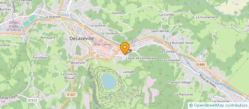 localisation de l'entreprise DG AUTOMOBILES  DECAZEVILLE