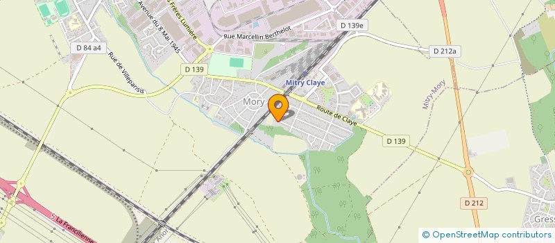 localisation de l'entreprise DG AUTOS MOTOS 77  MITRY-MORY