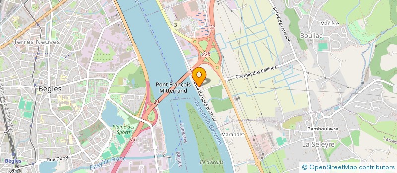 localisation de l'entreprise DG BAT  BOULIAC