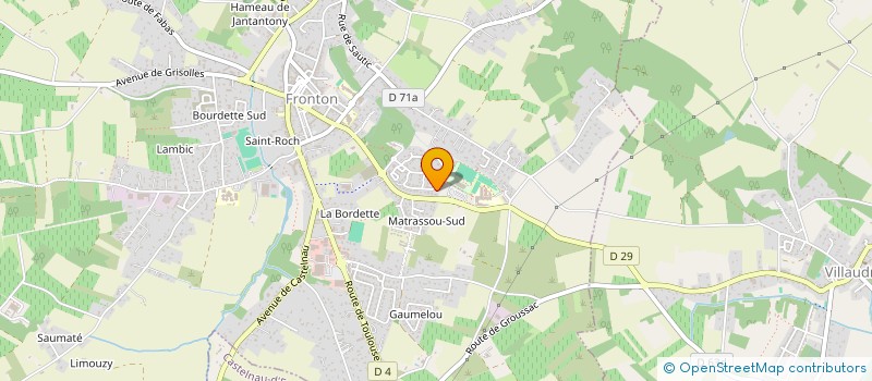 localisation de l'entreprise DG BAT  VILLAUDRIC