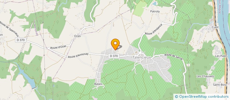 localisation de l'entreprise DG BAT DAMIEN GALLAND  TALENCIEUX