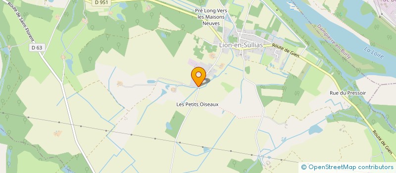localisation de l'entreprise DG BAT SARL à LION-EN-SULLIAS