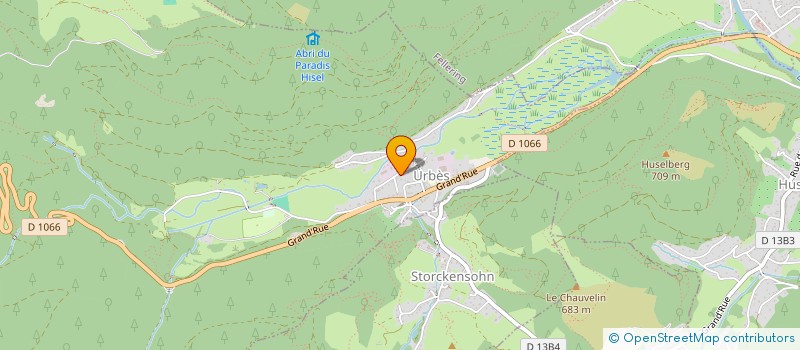 localisation de l'entreprise DG BOIS 68  URBES