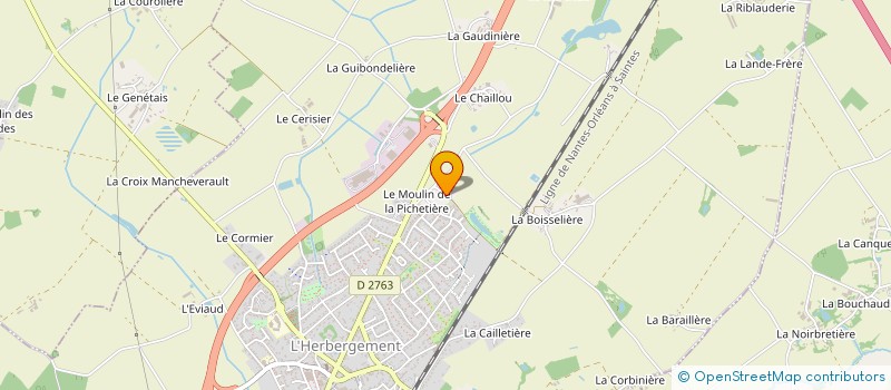 localisation de l'entreprise DG BOIS à L'HERBERGEMENT