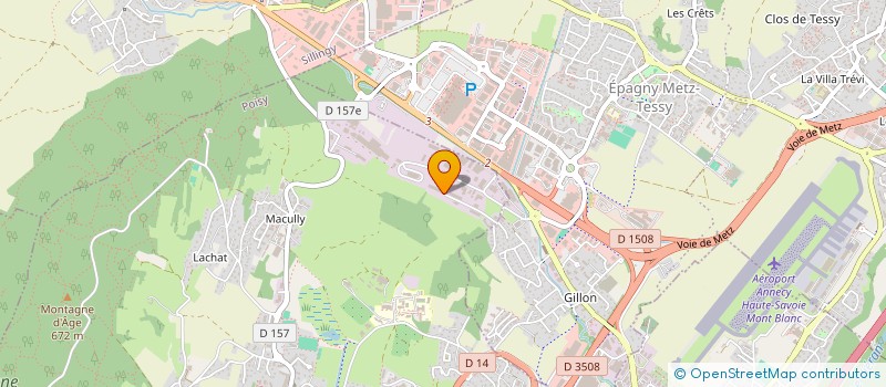 localisation de l'entreprise DG BOX  POISY