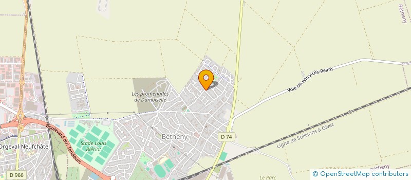 localisation de l'entreprise DG CARRELAGE  BETHENY