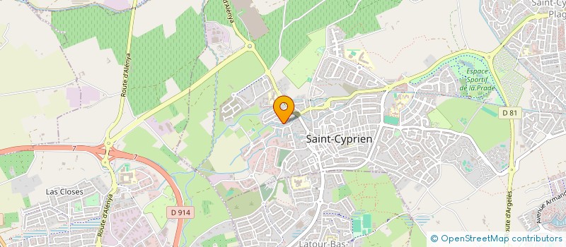 localisation de l'entreprise DG CLEAN à SAINT-CYPRIEN