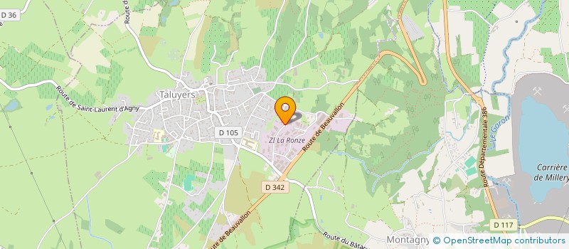 localisation de l'entreprise DG CLEAN COMPANY  TALUYERS