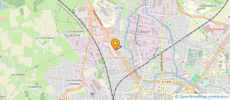 localisation de l'entreprise DG COIFFURE à VIRIAT