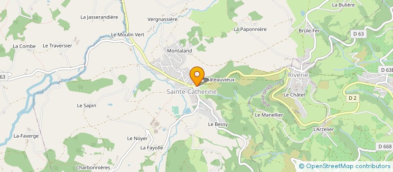 localisation de l'entreprise DG COMMUNICATION  SAINTE-CATHERINE