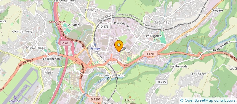 localisation de l'entreprise DG COMPANY à ANNECY