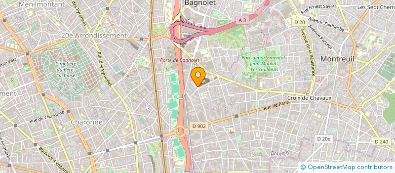 localisation de l'entreprise DG COMPANY à BAGNOLET