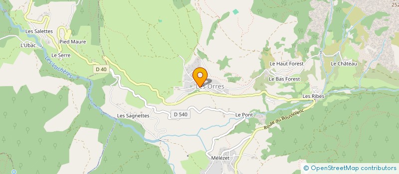 localisation de l'entreprise DG CONSULTING à LES ORRES