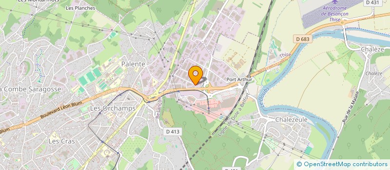 localisation de l'entreprise DG CONTROLE AUTO à CHALEZEULE