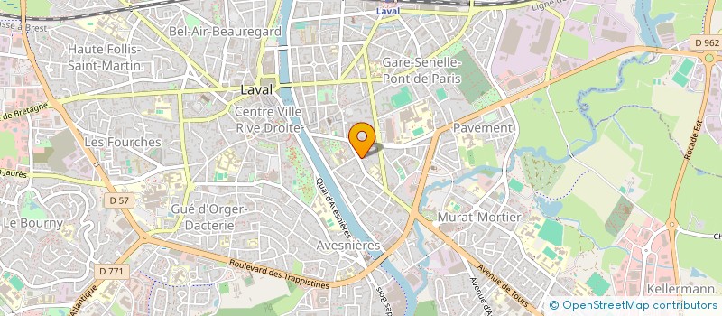 localisation de l'entreprise DG COURTAGE à LAVAL