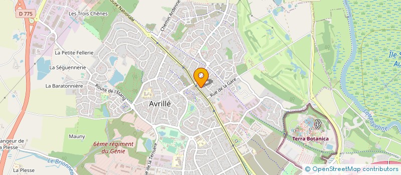 localisation de l'entreprise DG COURTAGE ASSOCIES à AVRILLE