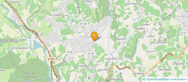 localisation de l'entreprise DG CREA  VAL D'OINGT